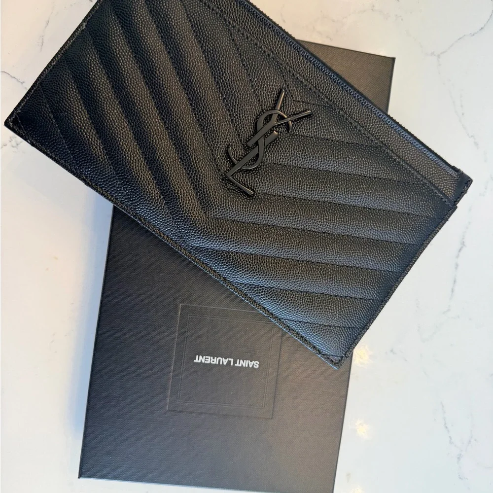 Yves Saint Laurent Black Clutch - Picture 5 of 5